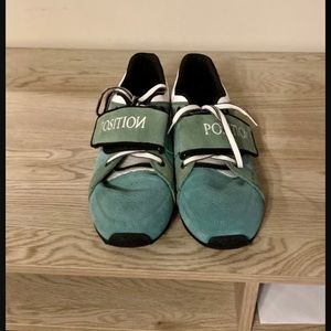 Men's Athletic Shoes - Green and Black